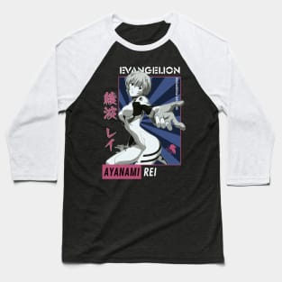 Rei Ayanami Retro Art V2 | IKIGAISEKAI Baseball T-Shirt